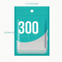 300pcs Dental Floss Picks Toothpick Cleaners Tooth Flossing Head