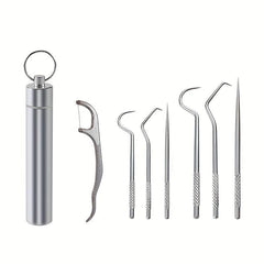 Stainless Steel Dental Cleaning Kit - Professional Teeth Cleaner for Home Use