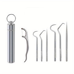 Stainless Steel Dental Cleaning Kit - Professional Teeth Cleaner for Home Use
