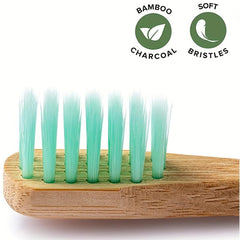 6pcs Bamboo Toothbrushes Soft Bristle Eco Friendly Natural Wooden Toothbrushes