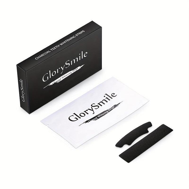 Paris 28Pcs Charcoal Teeth Whitening Strips 30 Minutes No Residue