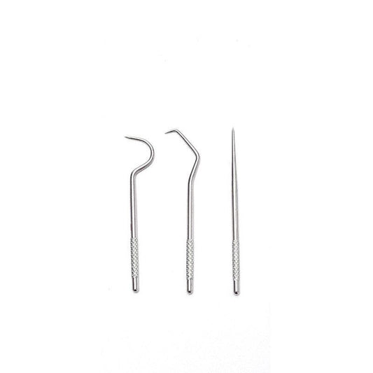 4pcs Stainless Steel Toothpick Set with Keychain Box