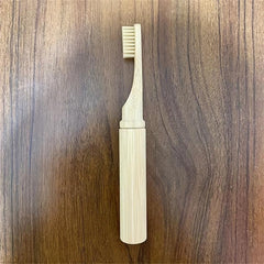 Bamboo Portable Manual Toothbrushes for Sensitive Teeth Gums