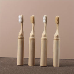Bamboo Portable Manual Toothbrushes for Sensitive Teeth Gums