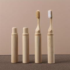 Bamboo Portable Manual Toothbrushes for Sensitive Teeth Gums