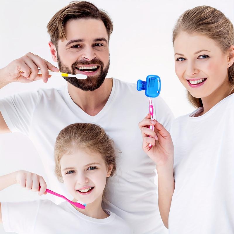 4 Pack Toothbrush Head Cover Case Storage Box Portable ToothBrush Protector Cap