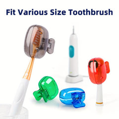 4 Pack Toothbrush Head Cover Case Storage Box Portable ToothBrush Protector Cap
