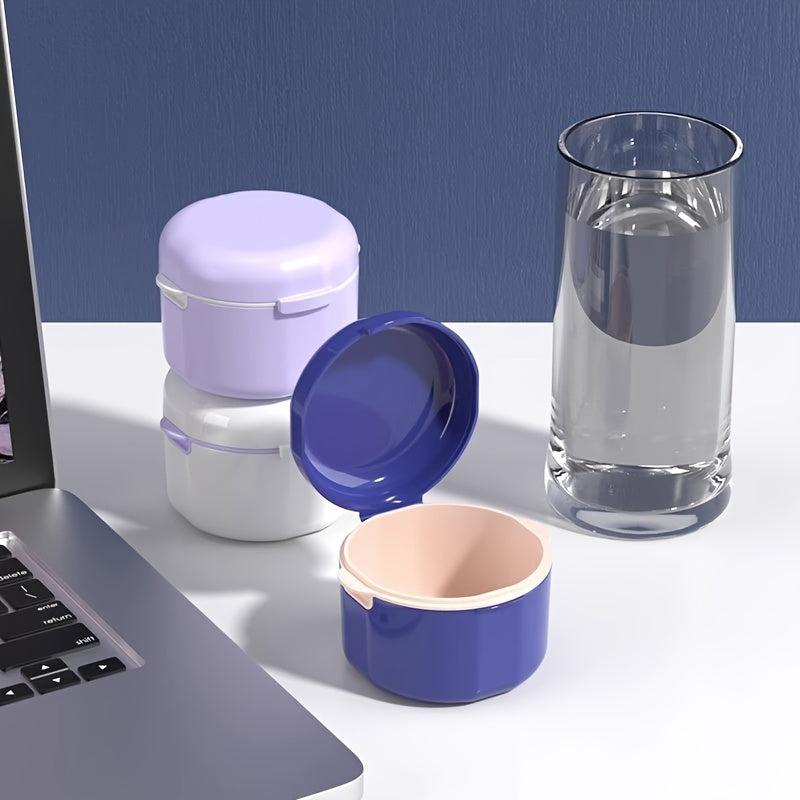 Denture Braces Bath Case Cup Box Holder False Teeth Storage Soak Container
