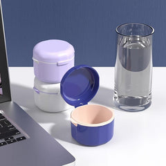 Denture Braces Bath Case Cup Box Holder False Teeth Storage Soak Container