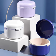 Denture Braces Bath Case Cup Box Holder False Teeth Storage Soak Container