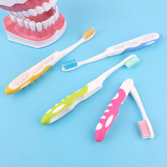 Portable Foldable Travel Toothbrushes - 4 Pack