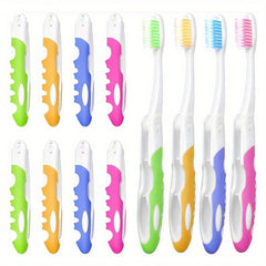 Portable Foldable Travel Toothbrushes - 4 Pack