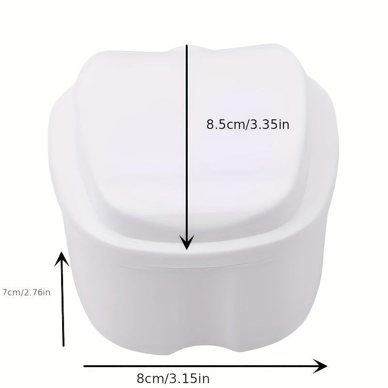 Denture Braces Bath Case Cup Box Holder False Teeth Storage Container