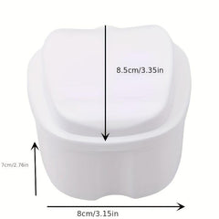 Denture Braces Bath Case Cup Box Holder False Teeth Storage Container