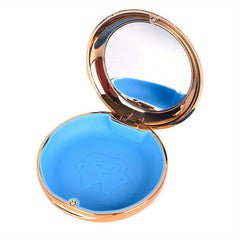 Denture Case Retainer With Mirror Mouth Guard Waterproof Storage Container