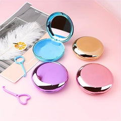 Denture Case Retainer With Mirror Mouth Guard Waterproof Storage Container
