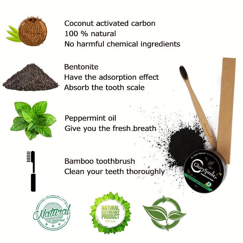 Charcoal Teeth Whitening Powder Teeth Polishing Deep Cleaning Powder