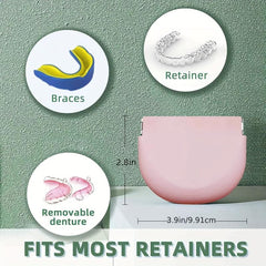 Silicone Retainer Case with Vent Holes Remover Tool & Brush