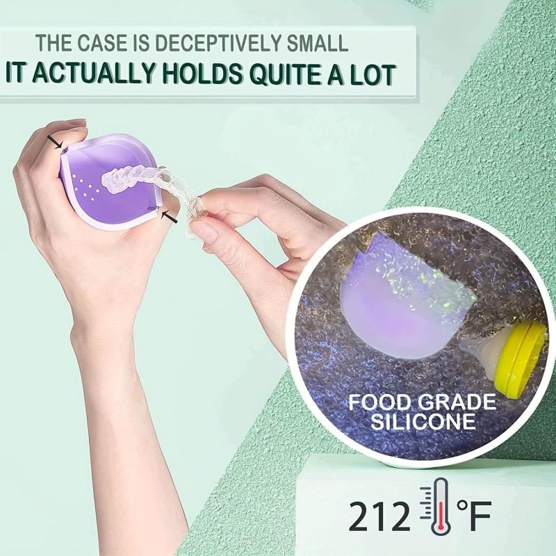 Silicone Retainer Case with Vent Holes Remover Tool & Brush