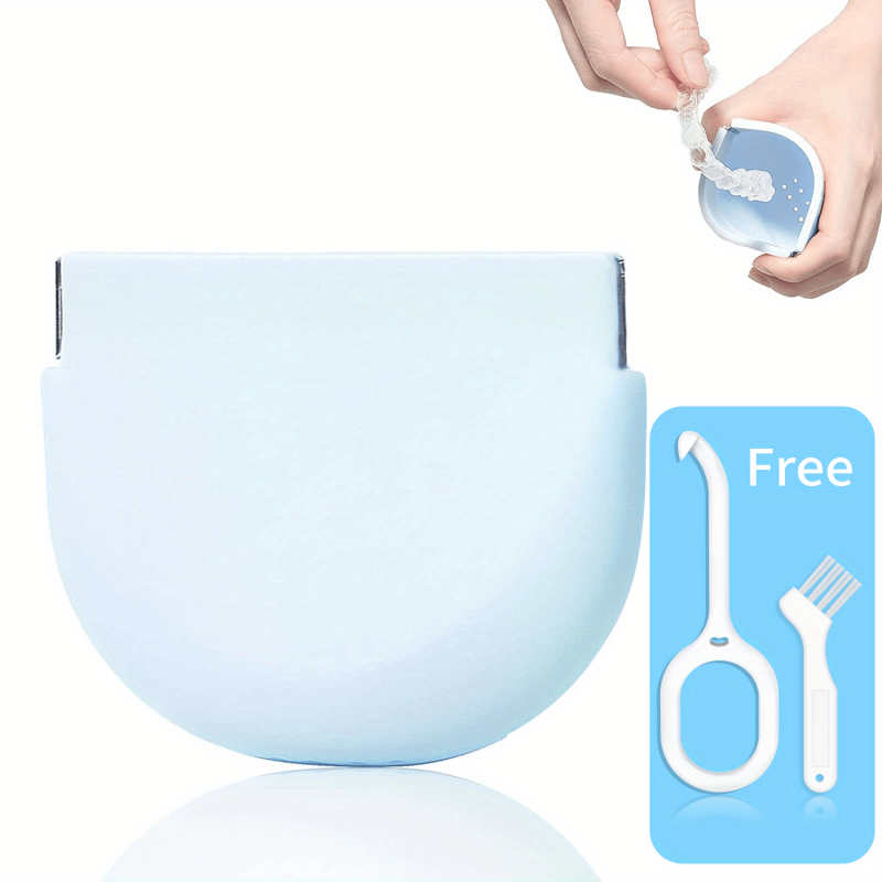 Silicone Retainer Case with Vent Holes Remover Tool & Brush