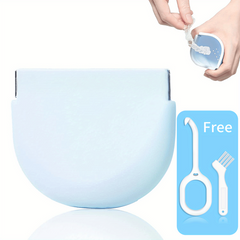 Silicone Retainer Case with Vent Holes Remover Tool & Brush