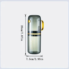 Portable Travel Mouthwash Cup and Toothbrush Holder