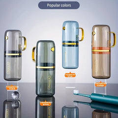 Portable Travel Mouthwash Cup and Toothbrush Holder
