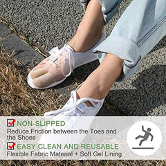 Toe Caps - Fabric Sleeve Protectors w/ Gel Lining - Large & Medium