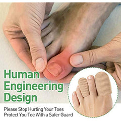 Toe Caps - Fabric Sleeve Protectors w/ Gel Lining - Large & Medium