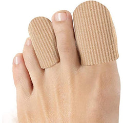 Toe Caps - Fabric Sleeve Protectors w/ Gel Lining - Large & Medium