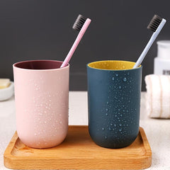 Household Brushing Cup Toothbrush Bucket Two Cup Wash Cup
