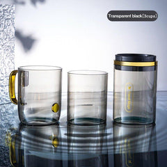 Family Travel Mug Set with Toothbrushes and Mouthwash Cups