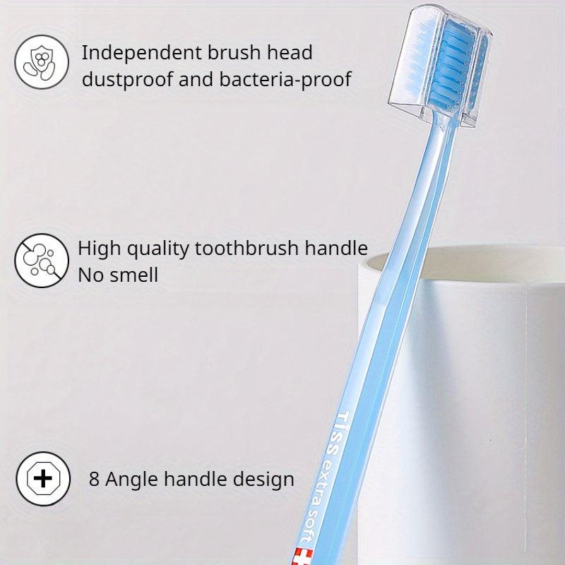 4pcs Soft Manual Toothbrushes For Sensitive Teeth Gums
