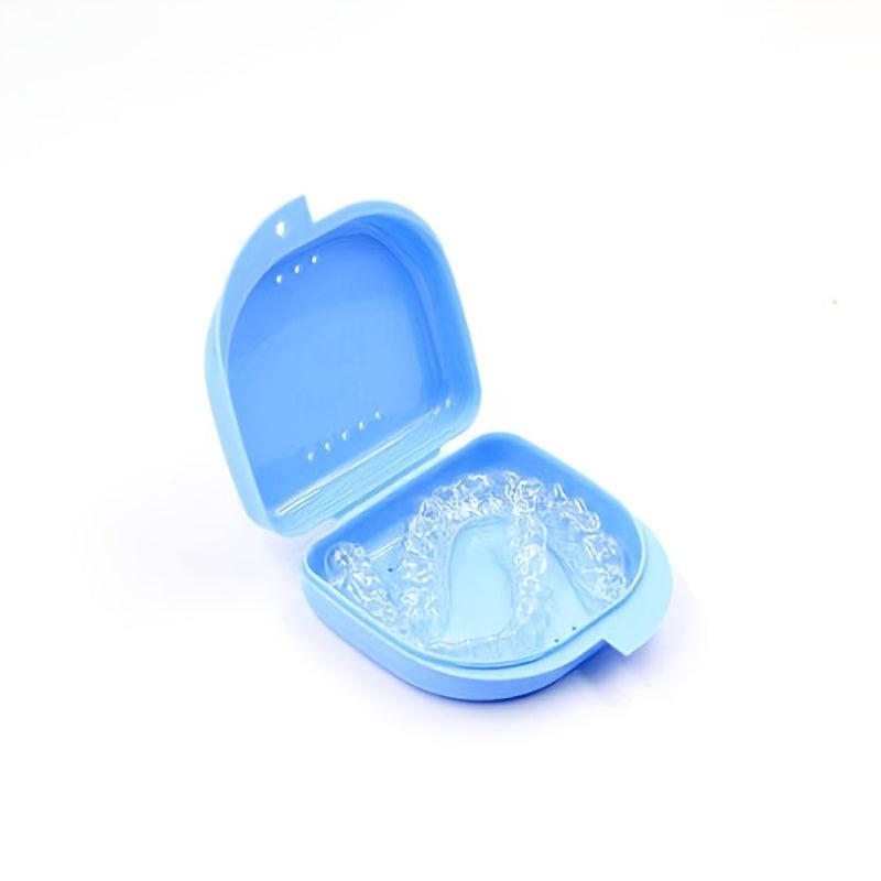 Portable Denture Storage Box Breathable Tooth Mouth Guard Case