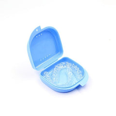 Portable Denture Storage Box Breathable Tooth Mouth Guard Case