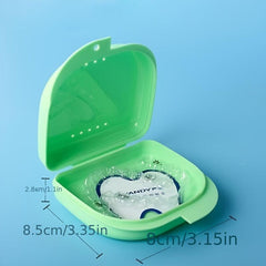 Portable Denture Storage Box Breathable Tooth Mouth Guard Case