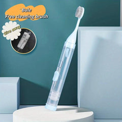 Portable 3-In-1 Travel Toothbrush Set Soft Bristles