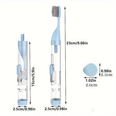 Portable 3-In-1 Travel Toothbrush Set Soft Bristles