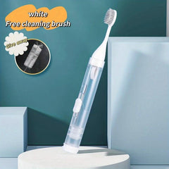 Portable 3-In-1 Travel Toothbrush Set Soft Bristles