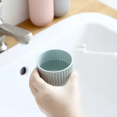 Portable Toothbrush Storage Container Box Travel Gargle Cup Holder