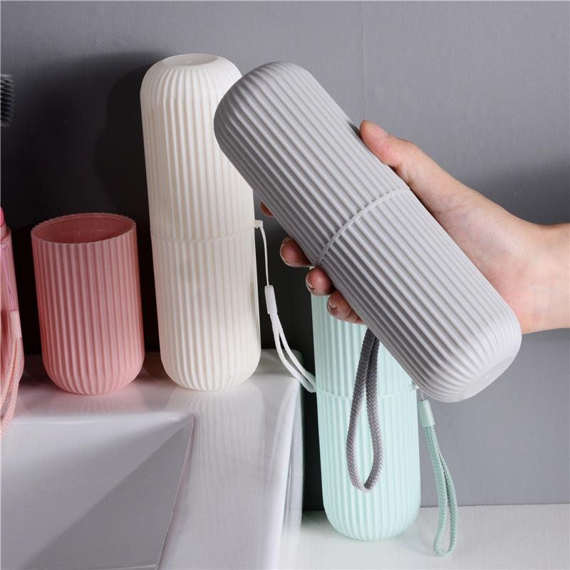 Portable Toothbrush Storage Container Box Travel Gargle Cup Holder