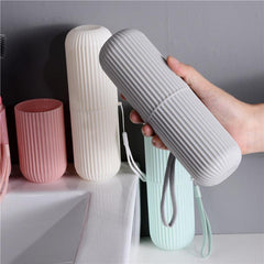 Portable Toothbrush Storage Container Box Travel Gargle Cup Holder