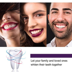 Purple Brightening & Whitening Toothpaste, Remove Yellow Stains, Freshen Breath