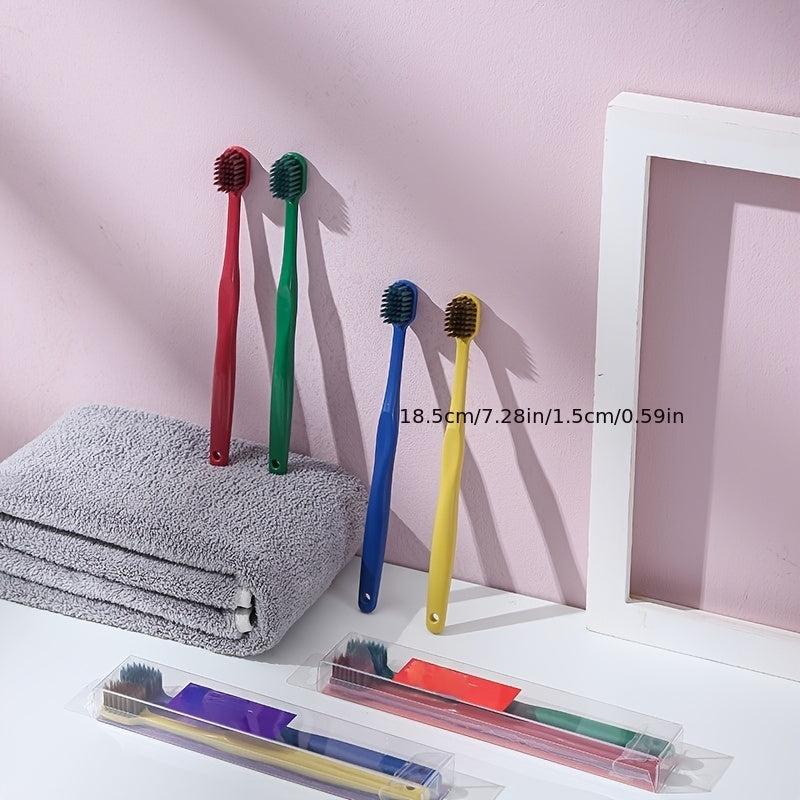 2pcs Couple Toothbrush Extra Soft Bristles Oral Care Adults Daily Life