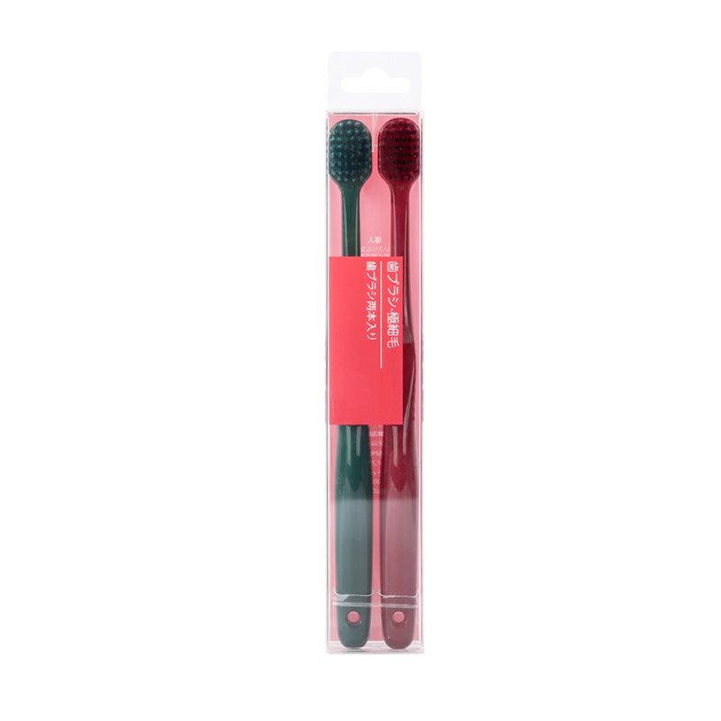 2pcs Couple Toothbrush Extra Soft Bristles Oral Care Adults Daily Life