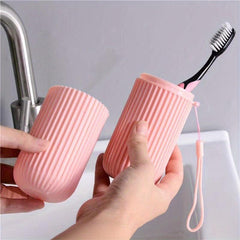 1pc Portable Travel Toothbrush Storage Container Box Gargle Cup