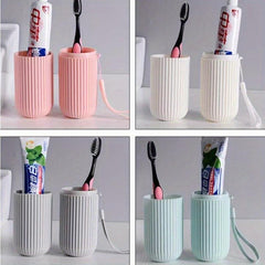 1pc Portable Travel Toothbrush Storage Container Box Gargle Cup
