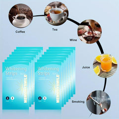 Teeth Whitening Strips Non Sensitive - Brighten Tooth Bleaching Strips