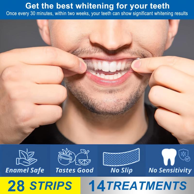 Teeth Whitening Strips Non Sensitive - Brighten Tooth Bleaching Strips