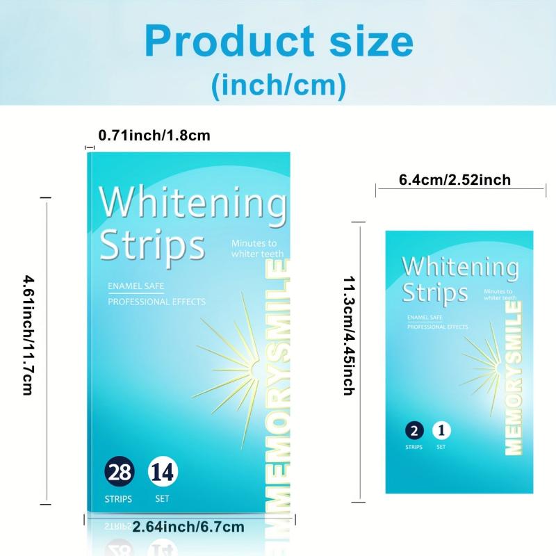 Teeth Whitening Strips Non Sensitive - Brighten Tooth Bleaching Strips